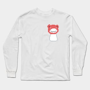 dream blob frog - red pixel art Long Sleeve T-Shirt